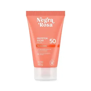 Protetor Solar Facial Translúcido Negra Rosa Fps50 40g