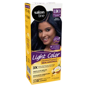 Tintura Semi-Permanente Light Color 1.110 Safira 135g Salon Line Tintura Light Color 1.110 Safira 135Gr - Salon Line
