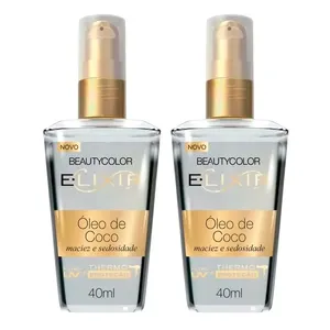 Kit Óleo Capilar Elixir Beauty Color Óleo De Coco 40ml - 2 Unidades