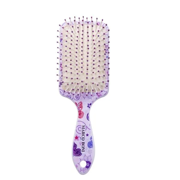 Escova de Cabelo Marco Boni 7760T Exuberance Raquete Decorada Borboleta Plástico 1 Unidade