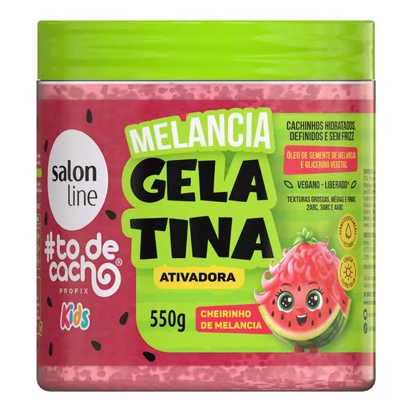 Gelatina Capilar Salon Line #To De Cacho Kids Melancia Ativadora 550gr