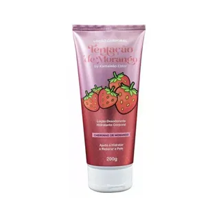Loção Hidratante Kamaleão Tentação De Morango 200g