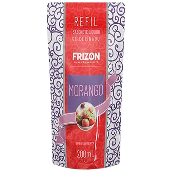 Sabonete Liquido Frizon Morango Refil 200ml