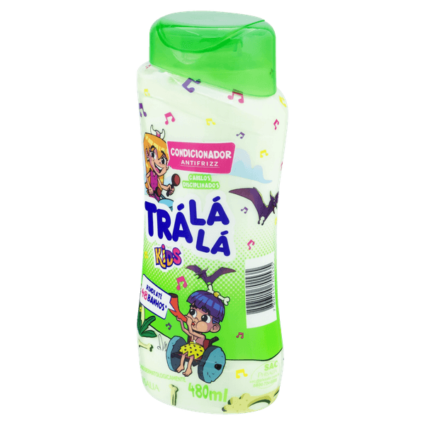 Condicionador Infantil Antifrizz Tra La La Kids 480ml Cabelos Disciplinados Condicionador Tra La La Kids Frizz 480Ml - Tra La La