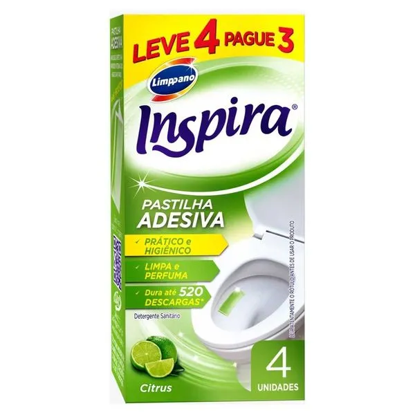 Pastilha Sanitária Citrus Inspira Leve 4 Pague 3 Unidades