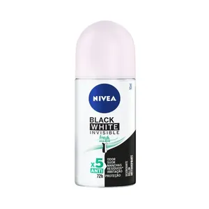 Desodorante Antitranspirante Nivea Black & White Invisible Fresh 72h Roll-On 50ml