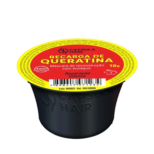 Capsula Hair Hidratação Recarga De Queratina 18g
