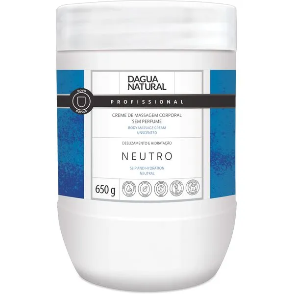 Creme De Massagem D'agua Natural Neutro 650g