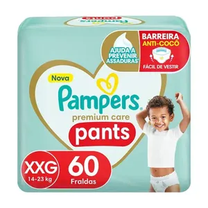 Fralda Pampers Pants Premium Care Roupinha XXG 60 Unidades
