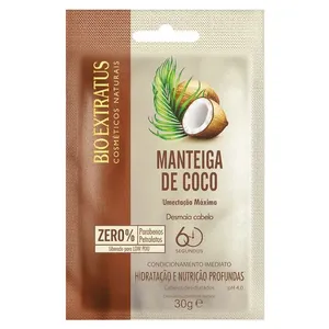 Máscara Capilar Sachê Bio Extratus Manteiga De Coco 30g