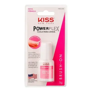 Cola De Unha Postiça Kiss New York Power Flex Pincel 5g