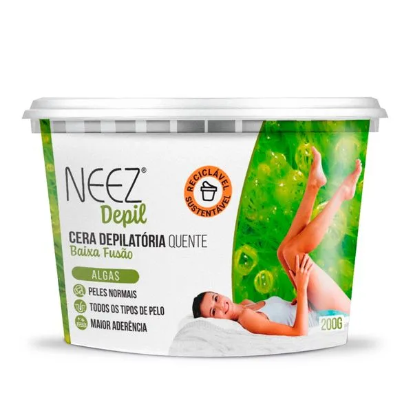 Cera Depilatória Quente Neez Algas 200g