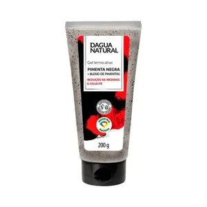 Gel De Massagem Termoativo D'agua Natural Pimenta Negra 200g
