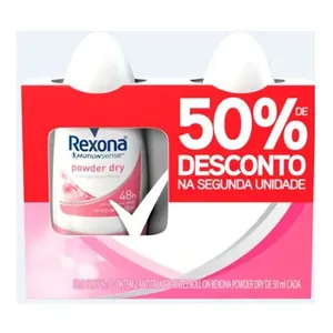 Des Rexona Rollon 50ml 2Un Powder Preco Especial