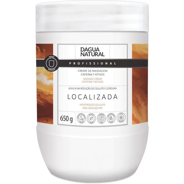 Creme De Massagem D'agua Natural Cafeína 7 Ativos 650g
