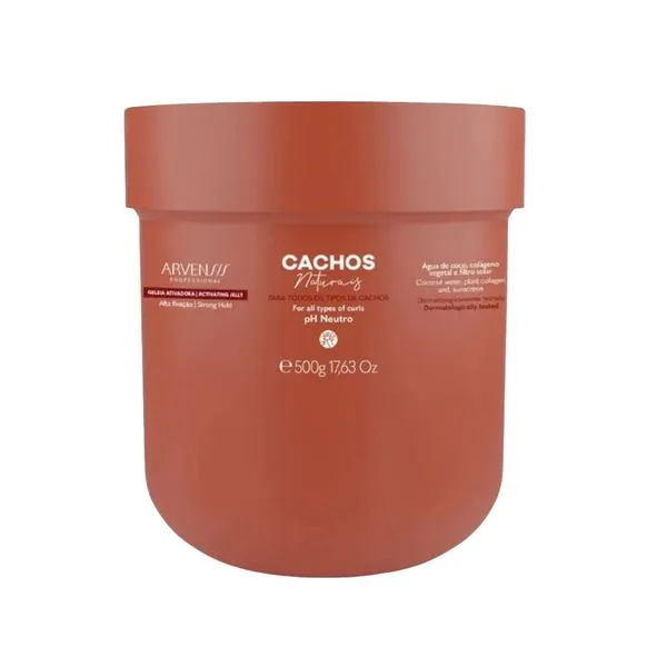 Gelatina Ativadora Arvensis Cachos Naturais Alta Fixação 500g