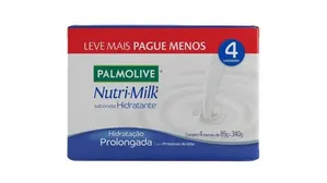 Pack Sabonete Barra Hidratante Palmolive Nutri-Milk 340g 4 Unidades Leve Mais Pague Menos