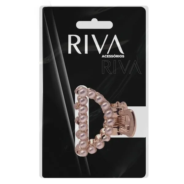 Piranha Para Cabelo Riva Com Perola 2,2 Cm
