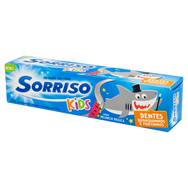 Creme Dental Infantil Sorriso Kids Mela 50g Melancia - Proteção Anticáries CREME DENTAL SORRISO KIDS MELA 50G