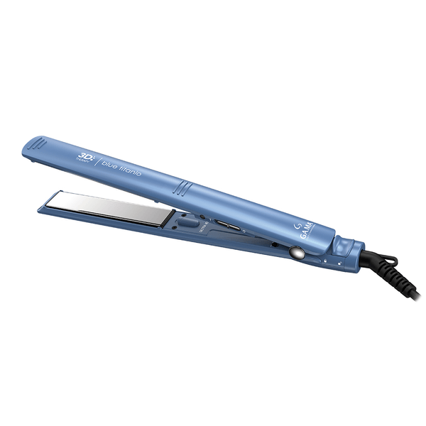 Prancha para Cabelos Gama Italy, 3D Therapy, Ultra Slim - Elegance Blue Titanium 3D Bivolt