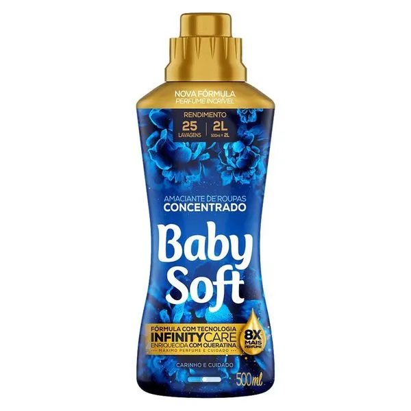 Amaciante De Roupas Baby Soft Toque De Carinho 500ml