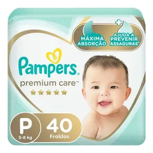 Fralda Pampers Premium Care P 40 Unidades