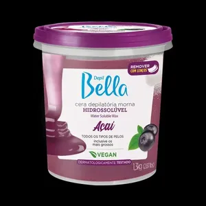Cera Depil Bella Hidrossolúvel Açaí 1300g