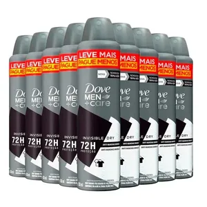 Kit Desodorante Aerosol Dove Men Invisible Dry 250ml - 9 unidades