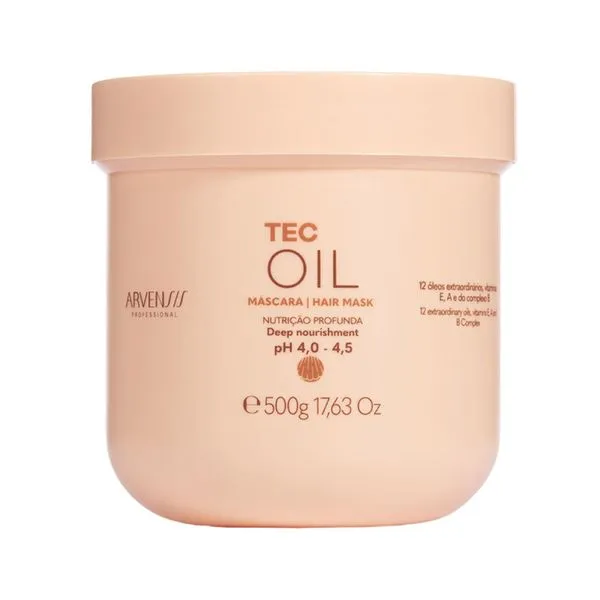 Máscara Capilar Arvensis Tec Oil 12 Óleos 500g