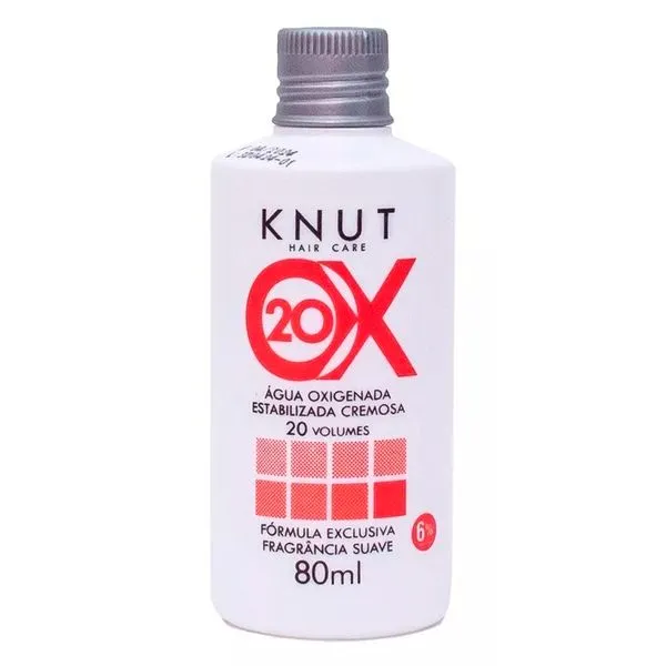 Água Oxigenada Estabilizada Cremosa Knut 20 Volumes 80ml