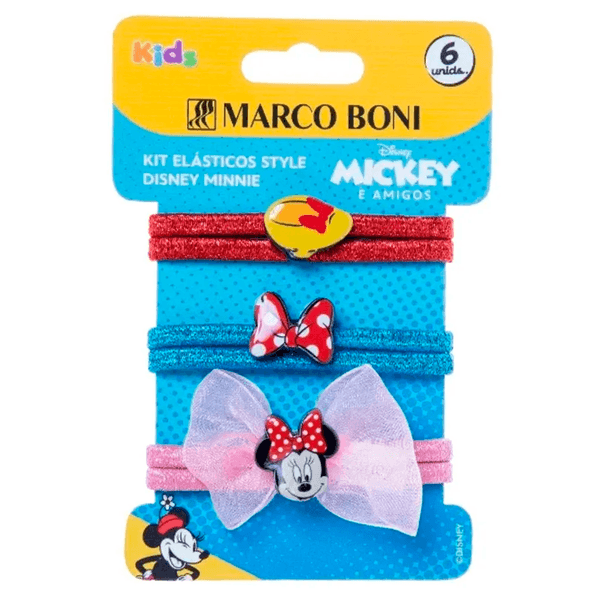 Prendedor De Cabelo Marco Boni Style Disney Minnie - 6 Unidades