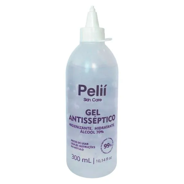 Álcool Em Gel Higienizante Pelli Antisséptico 70% 300ml
