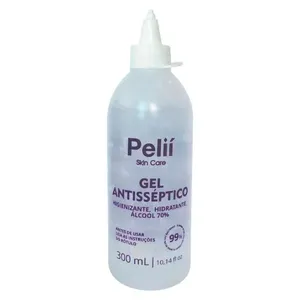 Álcool Em Gel Higienizante Pelli Antisséptico 70% 300ml