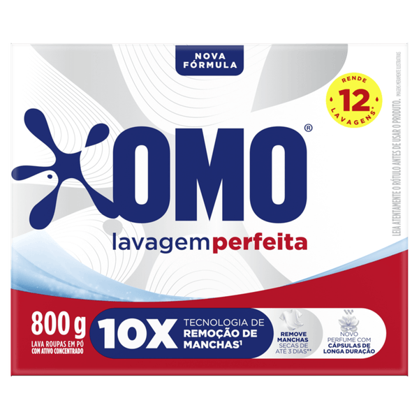 Sabão em Pó Omo Lavagem Perfeita Sachê 800g
