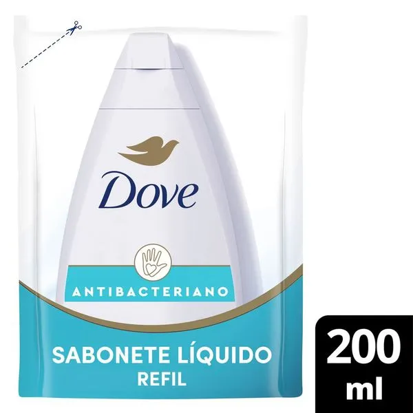 Sabonete Líquido Dove Cuida & Protege Antibacteriano Refil 200ml