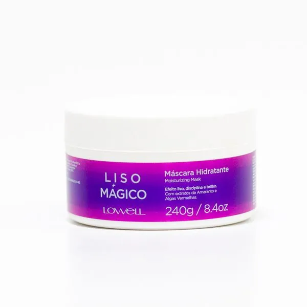 Máscara Hidratante Liso Mágico Lowell 240g
