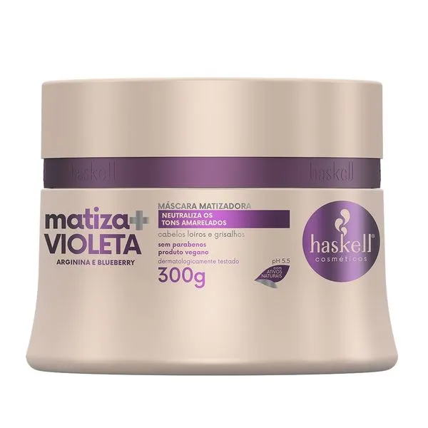 Máscara Capilar Matizadora Haskell Matiza+ Violeta 300g
