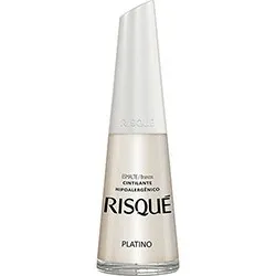 Esmalte Risqué Cintilante platino 8ml