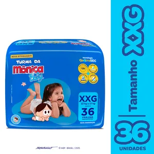 Fralda Turma da Mônica Baby XXG 36 Unidades