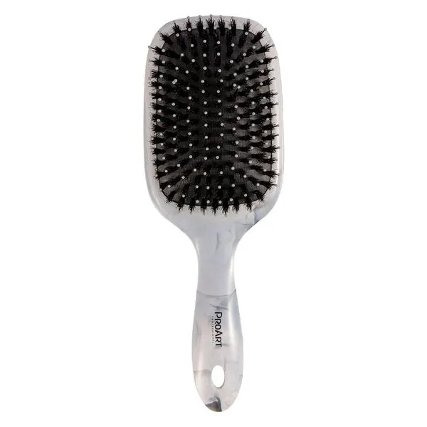 Escova De Cabelo ProArt Raquete Mista Marble Cinza