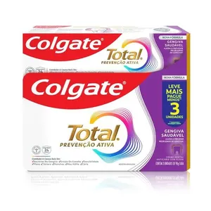 Creme Dental Colgate Total 12 Gengiva Reforçada 90g com 3un