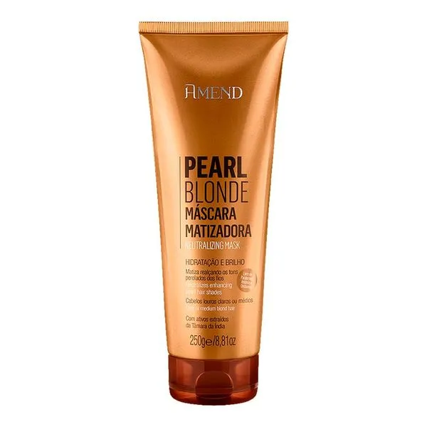 Máscara Capilar Matizadora Amend Pearl Blonde 250g