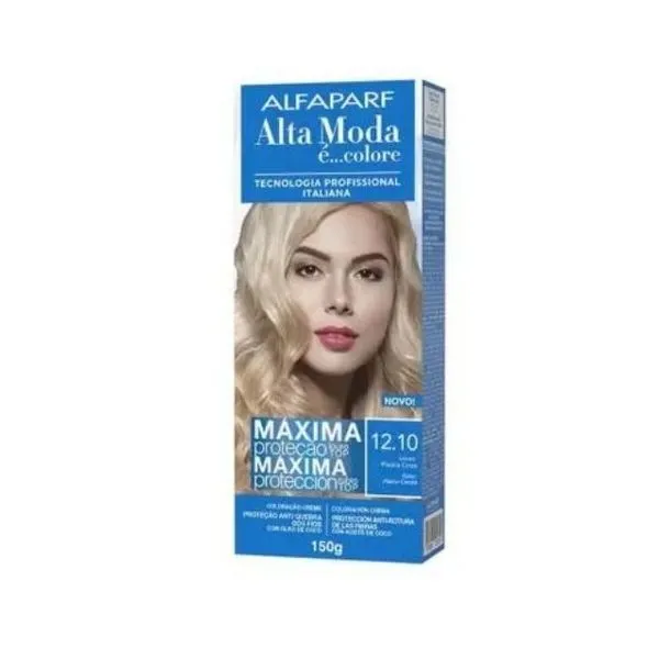 Tintura Alta Moda Especial 12.10 Louro Platina Cinza 150g