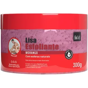 Creme Esfoliante Softhair Bio Soft Lisa Morango 300g