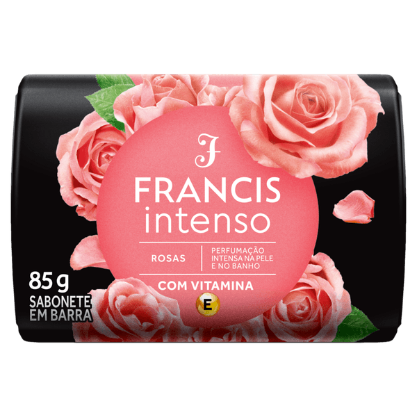 Sabonete Barra Rosas Francis Intenso Envoltório 85g