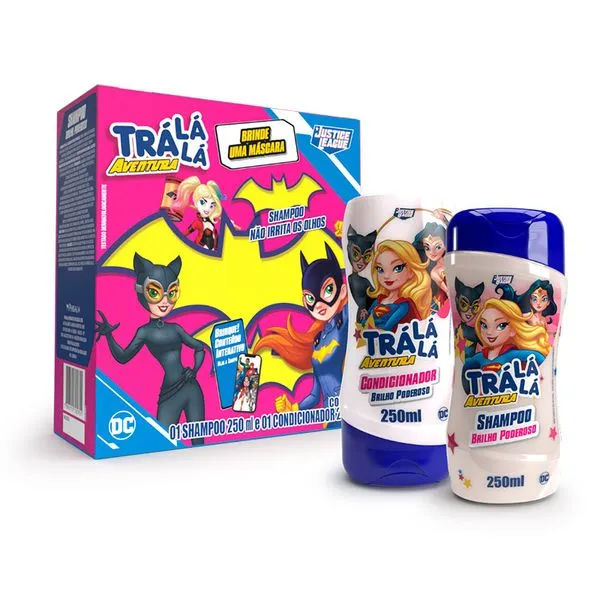 Kit Shampoo + Condicionador Trá lá lá Aventura Brilho Poderoso 250ml Cada