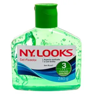 Gel Ny Looks Fixação Extra Forte Sem Álcool Com 240G