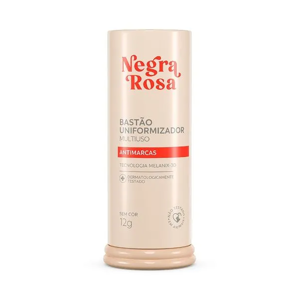 Bastão Uniformizador Multiuso Antimarcas Negra Rosa 12g