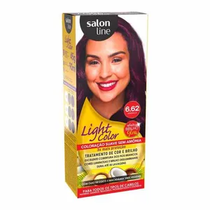 Coloração Semi-Permanente Light Color Prof 6.62 Marsala 45g+90ml Salon Line Light Color Prof 6 62 Marsala