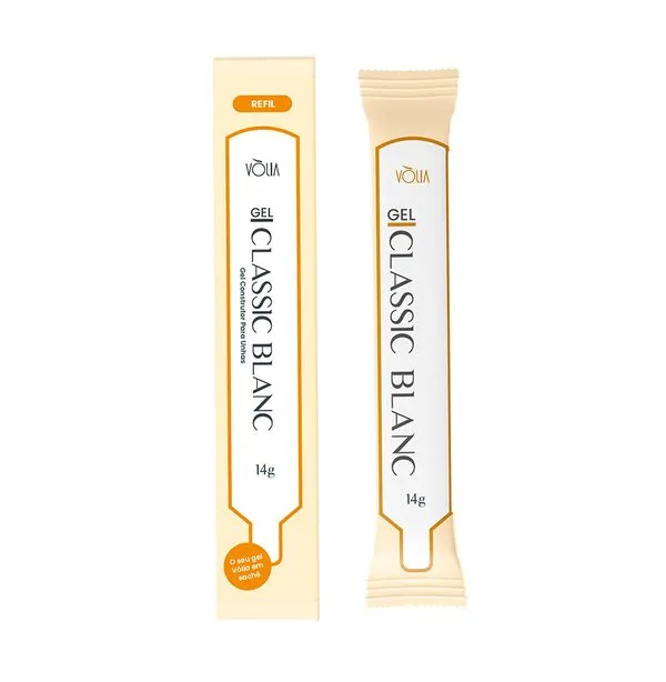 Sachê Gel Classic Blanc Bisnaga Refil 14g - Vòlia